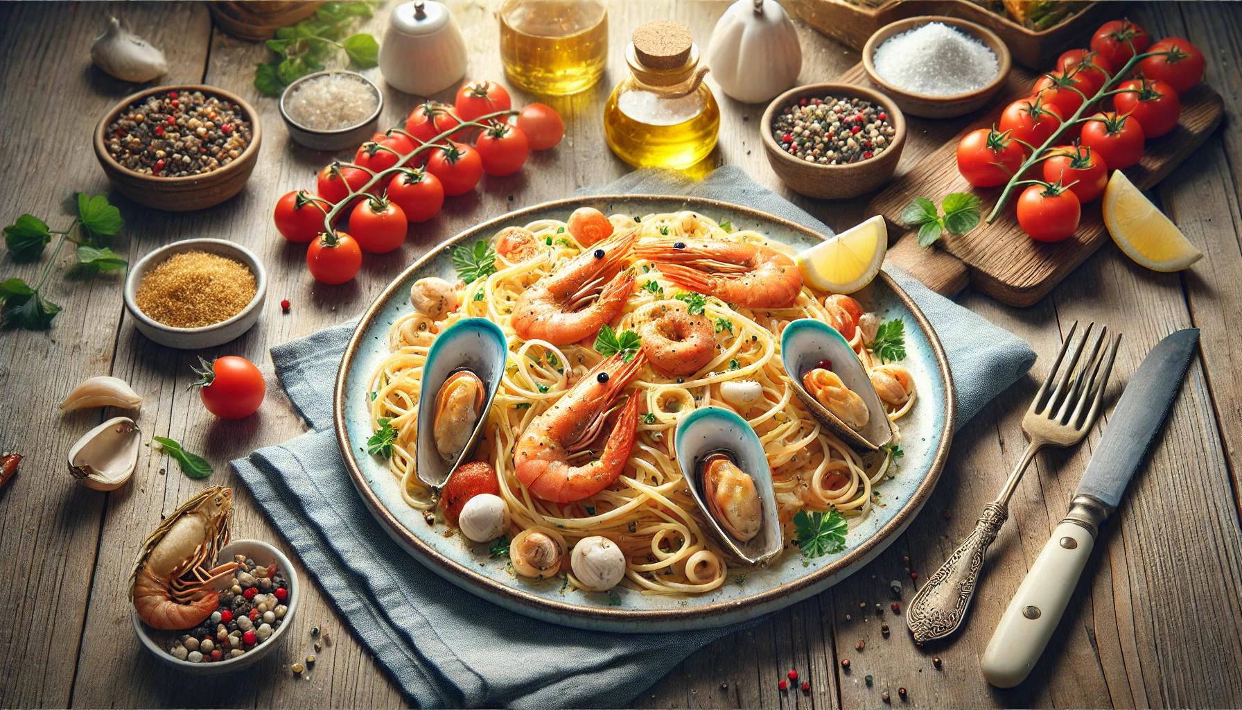 Deniz Mahsullü Spagetti Tarifi