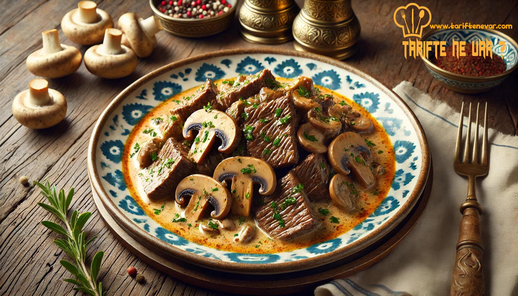 Mantar Soslu Et Tarifi