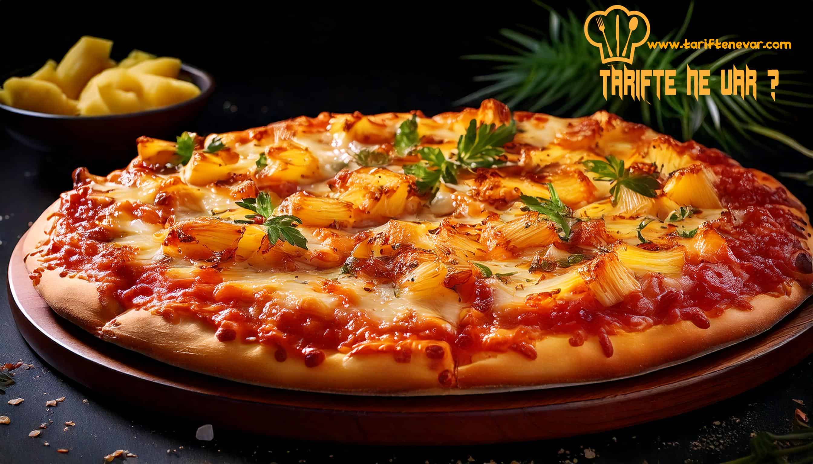 Ananaslı Pizza tarifi