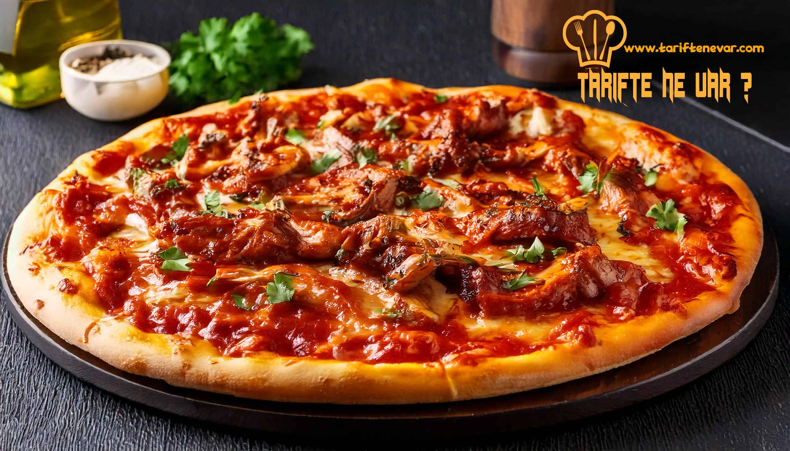 Barbekü Tavuklu Pizza Tarifi