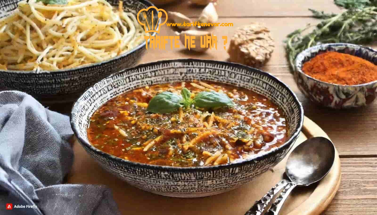 Erişteli Yeşil Mercimek Çorbası
